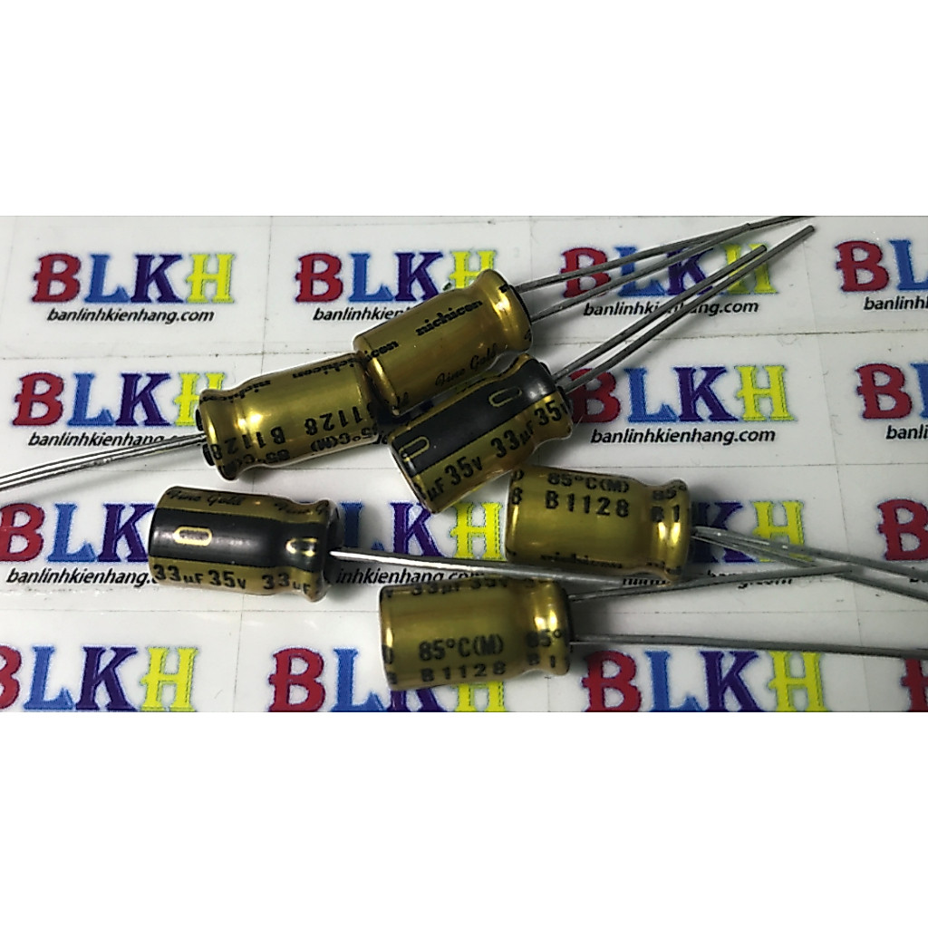 5 Tụ âm thanh 35V 33uF chính hãng Nichicon FG.