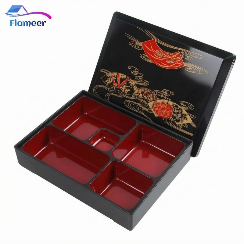 Flameer SiaBiced 5 ngăn Bento năm ngăn ngăn Bento phong cách Nhật Bản Hộp cơm trưa Bento Hộp đựng bữ