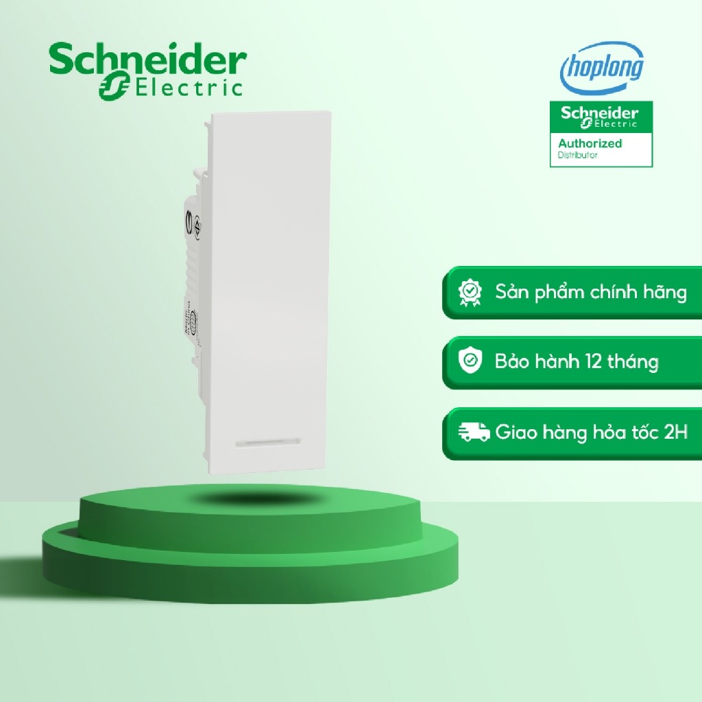 Công tắc 2 chiều AvatarOn A Schneider - 16AX - Trắng - 250VAC - IP20 - size S M3T31_2_WE