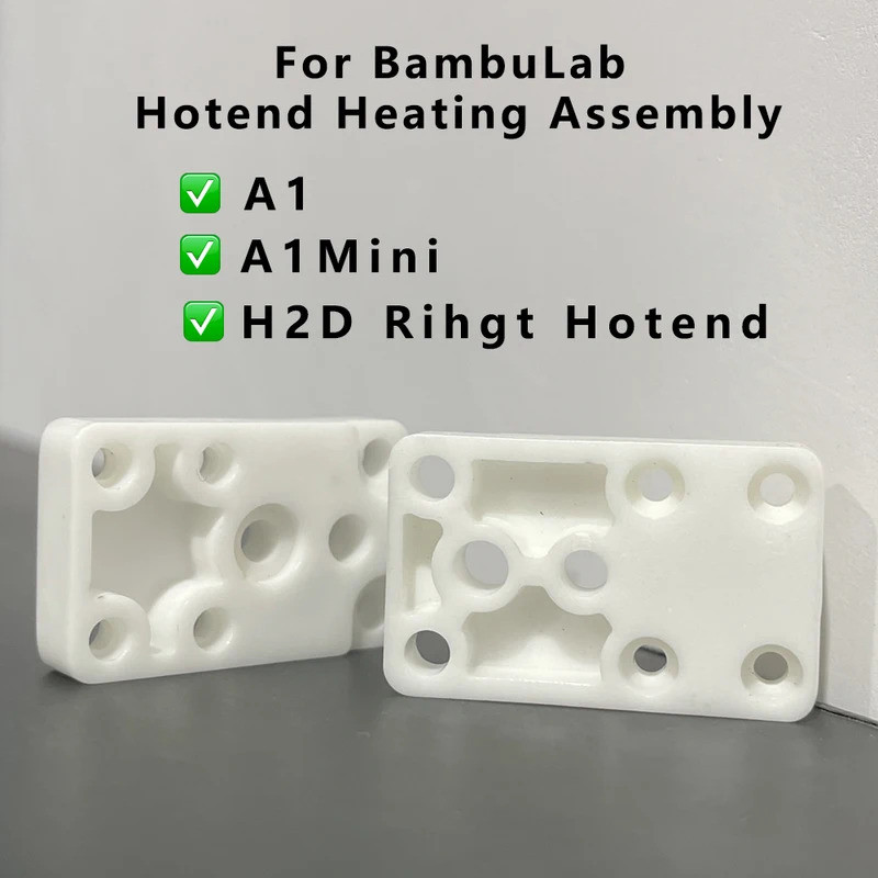 HB Cho Bambu Lab A1 H2D A1 Mini Hotend Sưởi Khối Lắp Ráp Zirconia H2D Hotend Bên Phải Gắn Bộ A1 Phụ 