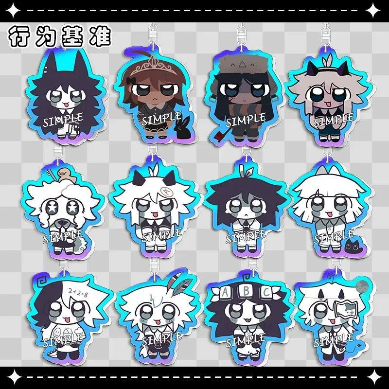 Cute Chibi SPE Behavior Mica Móc khóa, Abbie Circle Full Characters mica,  for FPE Game Fans