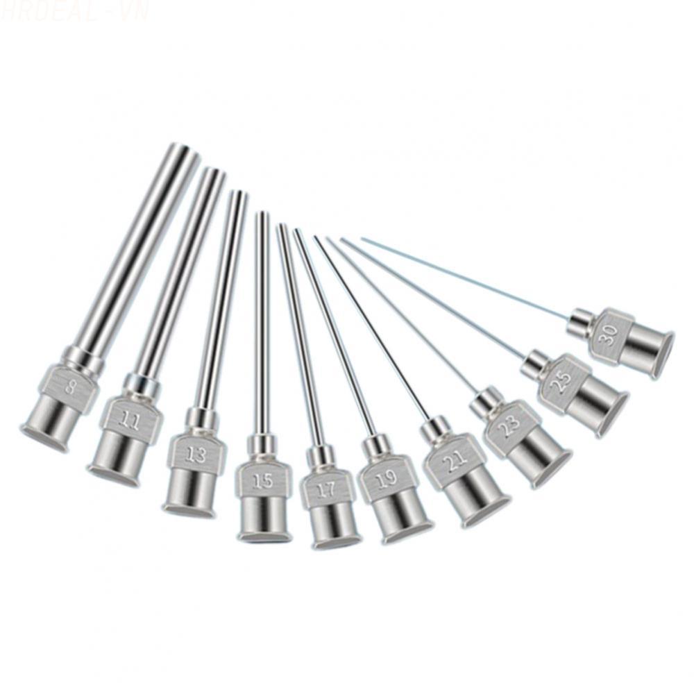 Adequate Reach 25mm Industrial Glue Dispensing Needles in Silver Finish