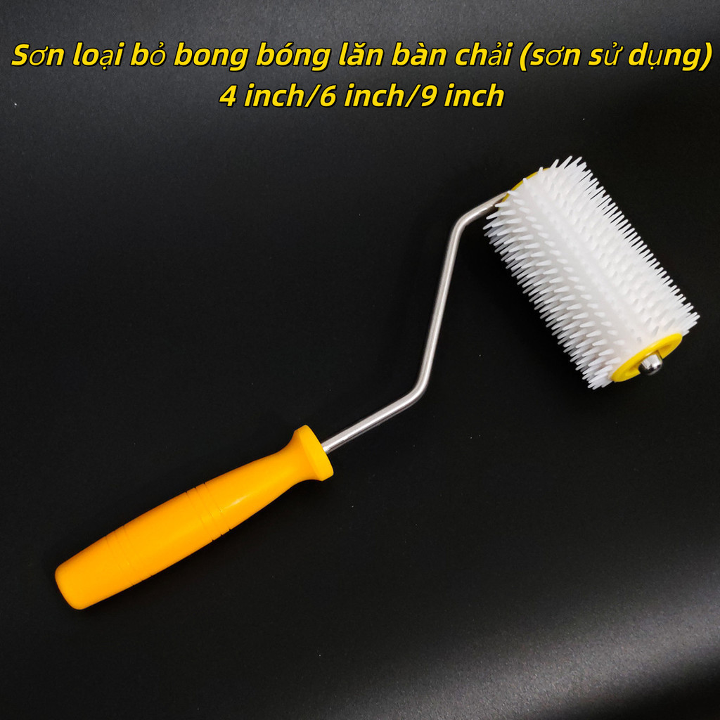 Con lăn khử bọt sơn sàn epoxy - Con lu phá bọt sơn sàn nền trần nhà tường keo epoxy kích