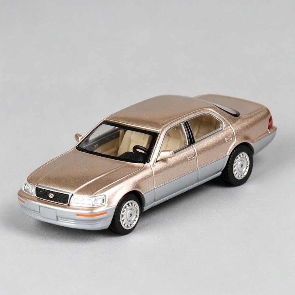 Mybeautyhouse JKM 1: 64 Vàng LS400 UCF10 Cổ Điển Sedan Thể Thao Mô Hình Diecast Kim Loại Hiển Thị Xe
