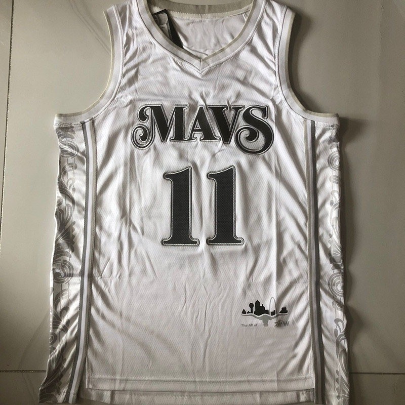 Áo đấu Boutique Dallas Mavericks nam Luka Doncic / Kyrie Irving Áo bóng rổ Swingman - màu trắng