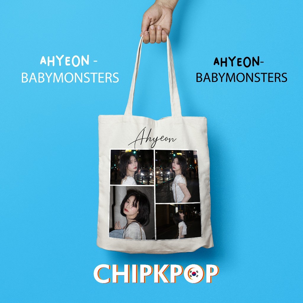 SNB AHYEON TOTEBAG [BỘ GÓI] BABYMONSTERS I BABYMONSTERS MERCH I BABYMONSTERS ALBUM I BABYMONSTERS PC