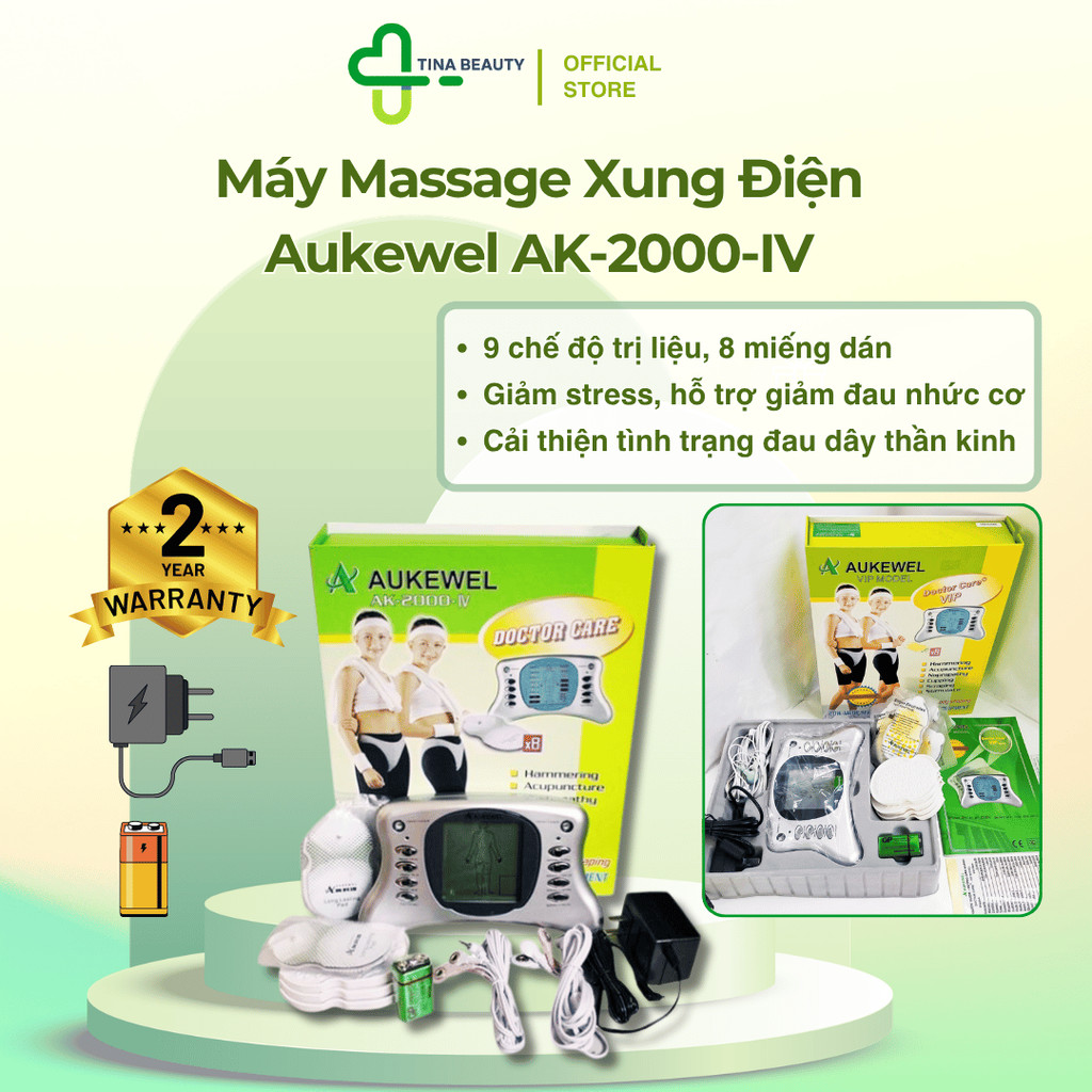 Máy Massage Xung Điện Trị Liệu AUKEWEL Doctor Care Vip AK2000-IV [Bảo Hành 2 Năm]  HNC