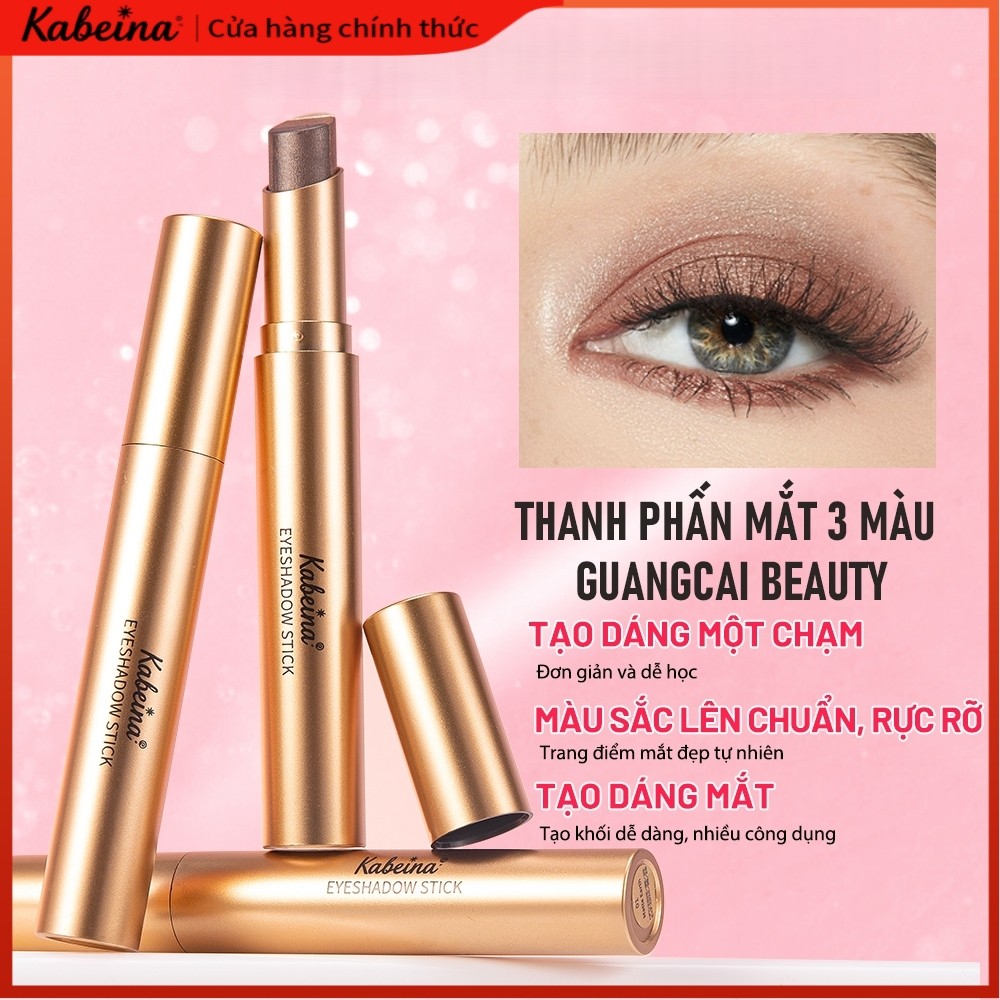 KABEINA Bút Phấn Mắt 3 Màu Chống Nước Không Lem Dễ Dùng Người Mới 4 Màu Chọn