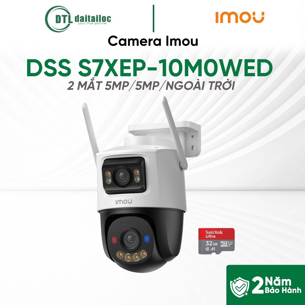 Camera Imou S7XEP-10M0WED 2 MẮT 5MP + 5MP NGOÀI TRỜI | Chính Hãng | Bảo Hành 24 Tháng