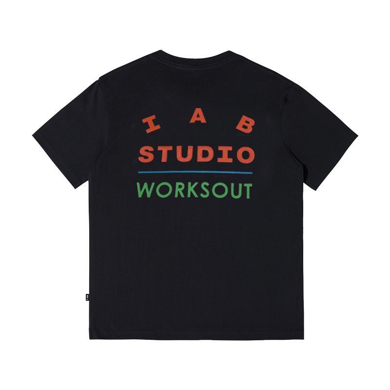 Nam Nữ Cùng Phong Cách Dạo Phố IAB STUDIO Phong Cách Mới In Màu Rời Cổ Tròn