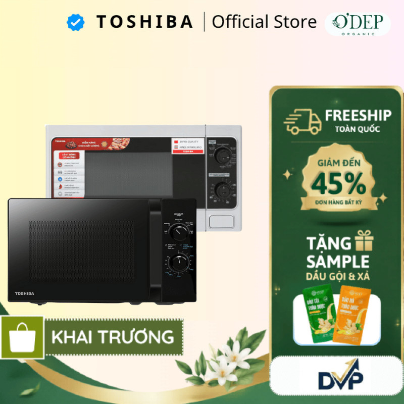 Lò vi sóng Toshiba MWP-MM20P(WH)/ MWP-MM20P(WH) - Hàng chính hãng, bảo hành 12 tháng - SHOP DVP