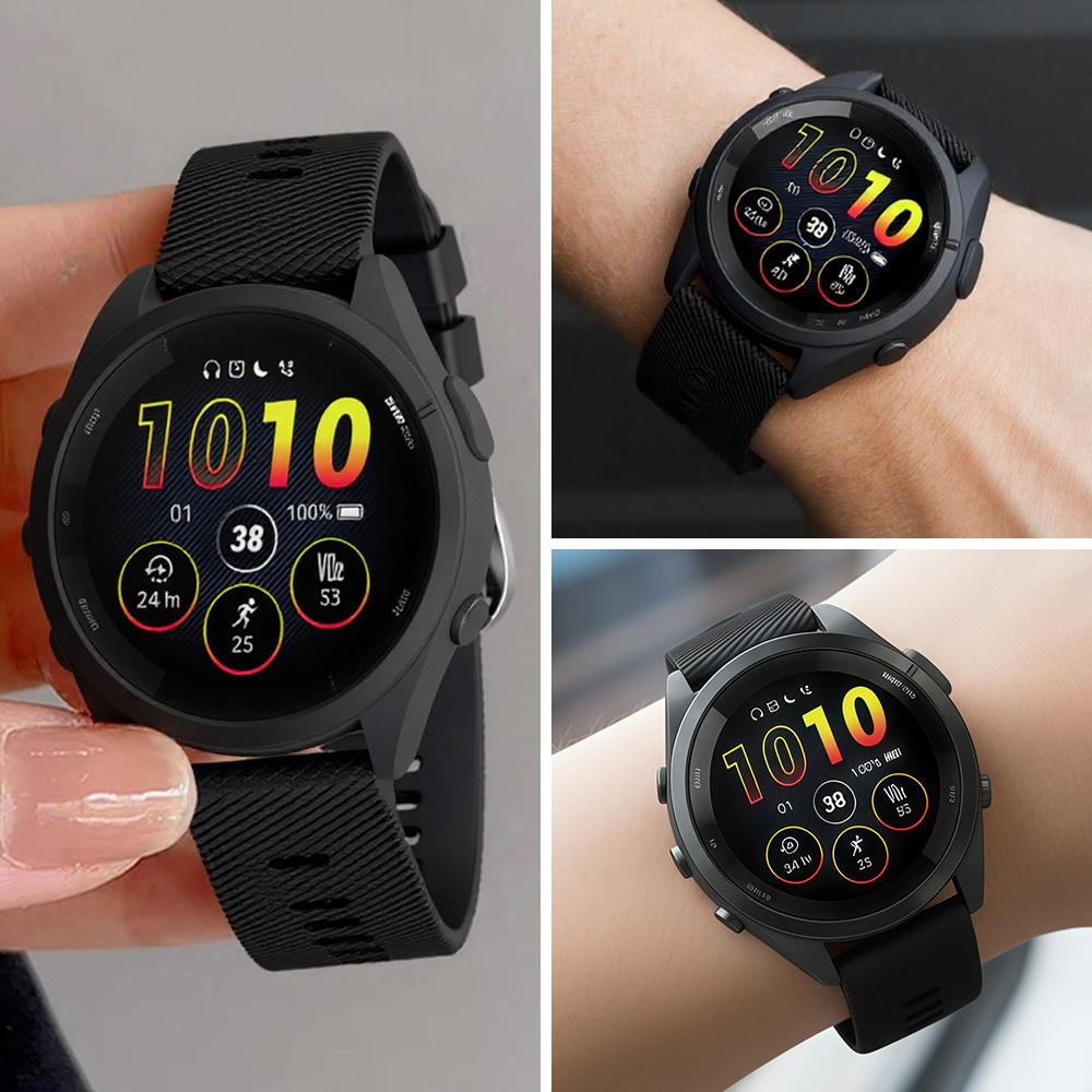 18 20 22mm Dây đeo thể thao silicon cho đồng hồ Garmin Dây cao su có thể điều chỉnh Phụ kiện vòng đe