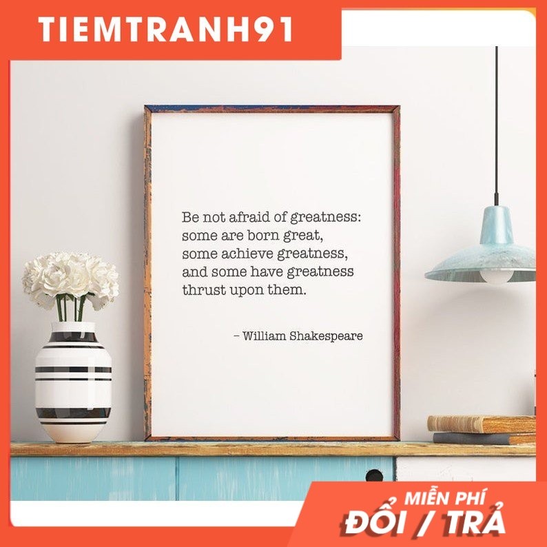 Tranh treo tường | - Typography-William Shakespeare 155 , tranh canvas giá rẻ