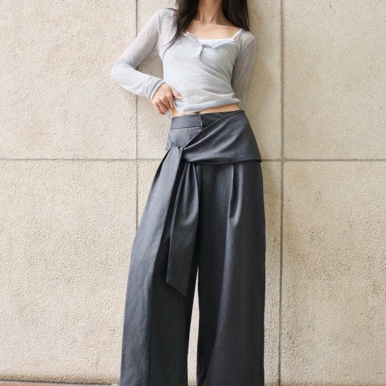 Quần tây ống rộng, chất kaki nhật size S La Boutique