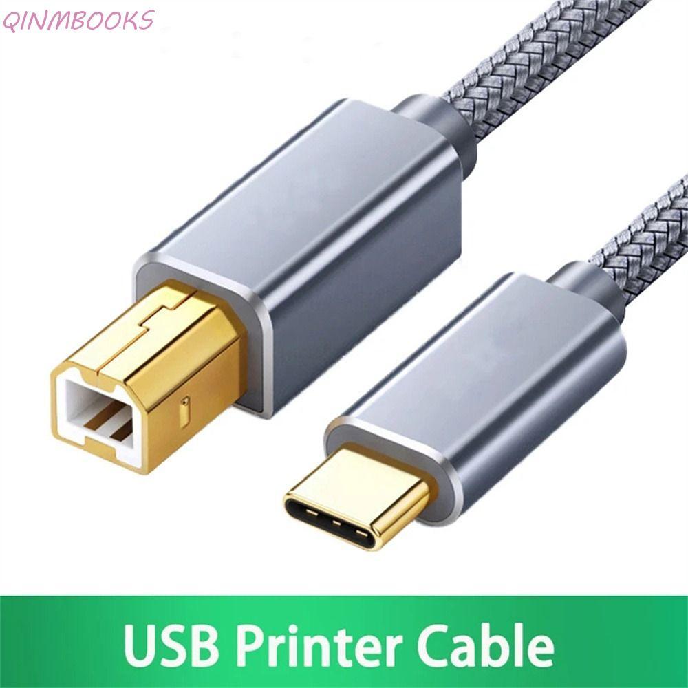 Cáp máy in cáp QINMBOOKS USB C sang USB B 0,5m / 1m / 1,5m / 2m USB2.0 Nữ USB B 2.0 480Mbps Cáp máy 