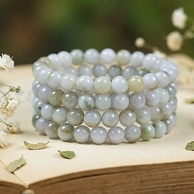 Vòng Tay Quấn Cẩm Thạch Nếp Băng Size 7ly Vòng Phong Thủy Cẩm Thạch - Ngọc Trai Trường Thịnh