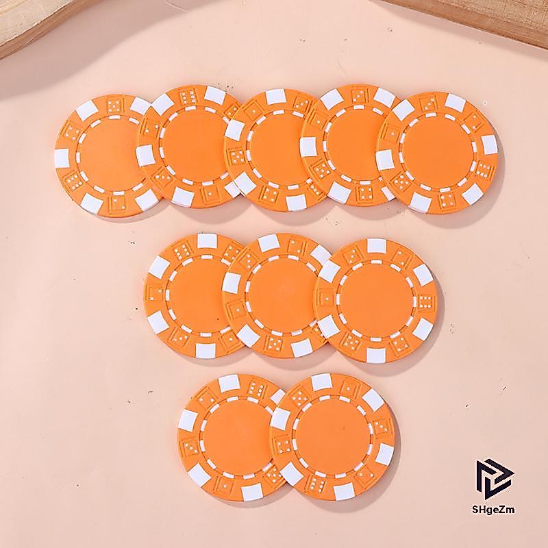 [SHgeZm] 10 Chiếc ABS Nhựa Poker Chips Casino Texas Hold 'em Poker Đồng Xu Kim Loại 11.5g Chip Poker