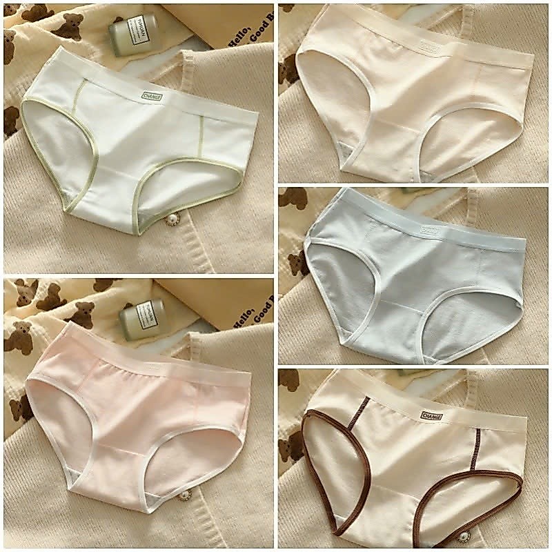 Sét 5 Quần Lót Cotton Change Màu pastel Kháng Khuẩn Mã Q32