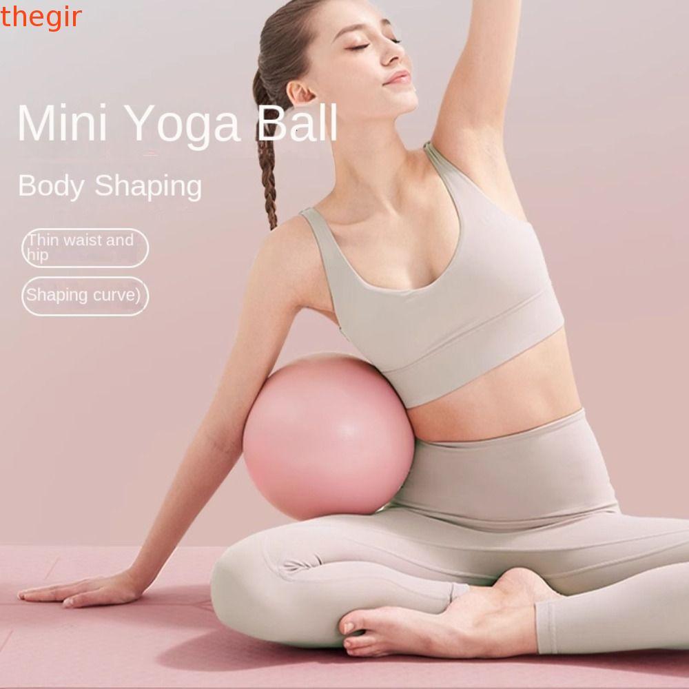 THEGIRL8B Yoga Ball, 25cm PVC Pilates Ball, Thiết bị Pilates Chống trượt Mini Tập thể dục Chống nổ Y