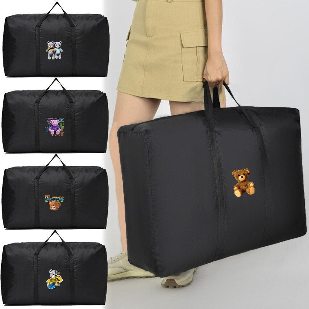 large Waterproof folding shopping bag Reusable  Luggage bag Portable  large storage bag Moving and p