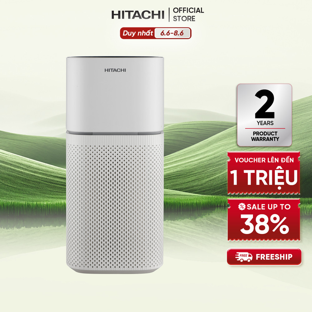 Máy lọc không khí Hitachi 48 m² EP-TZ50, hút khí 360°, lọc bụi mịn, phấn hoa, lông thú cưng, khử mùi