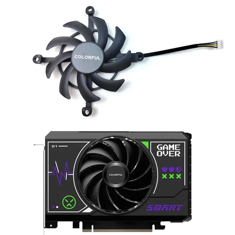 NEW COLORUL RTX4060 Card đồ họa Quạt làm mát F hoặc COLORUL RTX4060 8GB SMART MINI Card đồ họa Quạt 