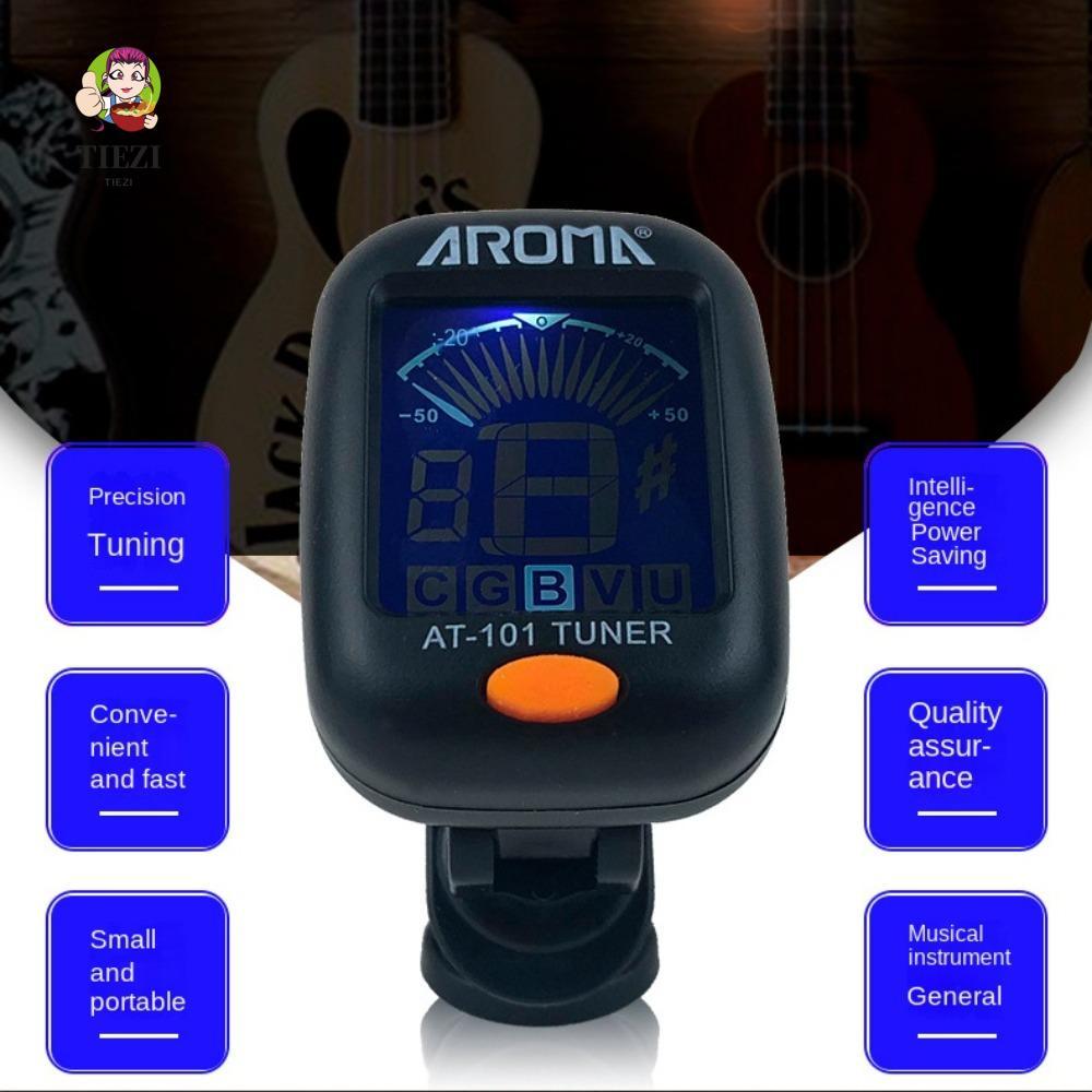 TIEZI Acoustic Guitar Tuner, Màn Hình LCD Chromatic Electric Digital Tuner, Clip-on Digital Guitar T