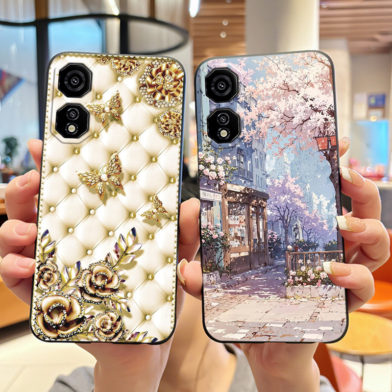 Ốp Điện Thoại Cho ZTE nubia Neo 2 5G Chim Cánh Cụt Thời Trang Trong Họa Tiết Tuyết Màu Đen Chống Trầ