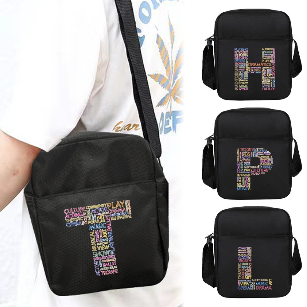 Fashion   Bag New Shoulder Bag Word Series Nylon Shoulder Bag Unisex