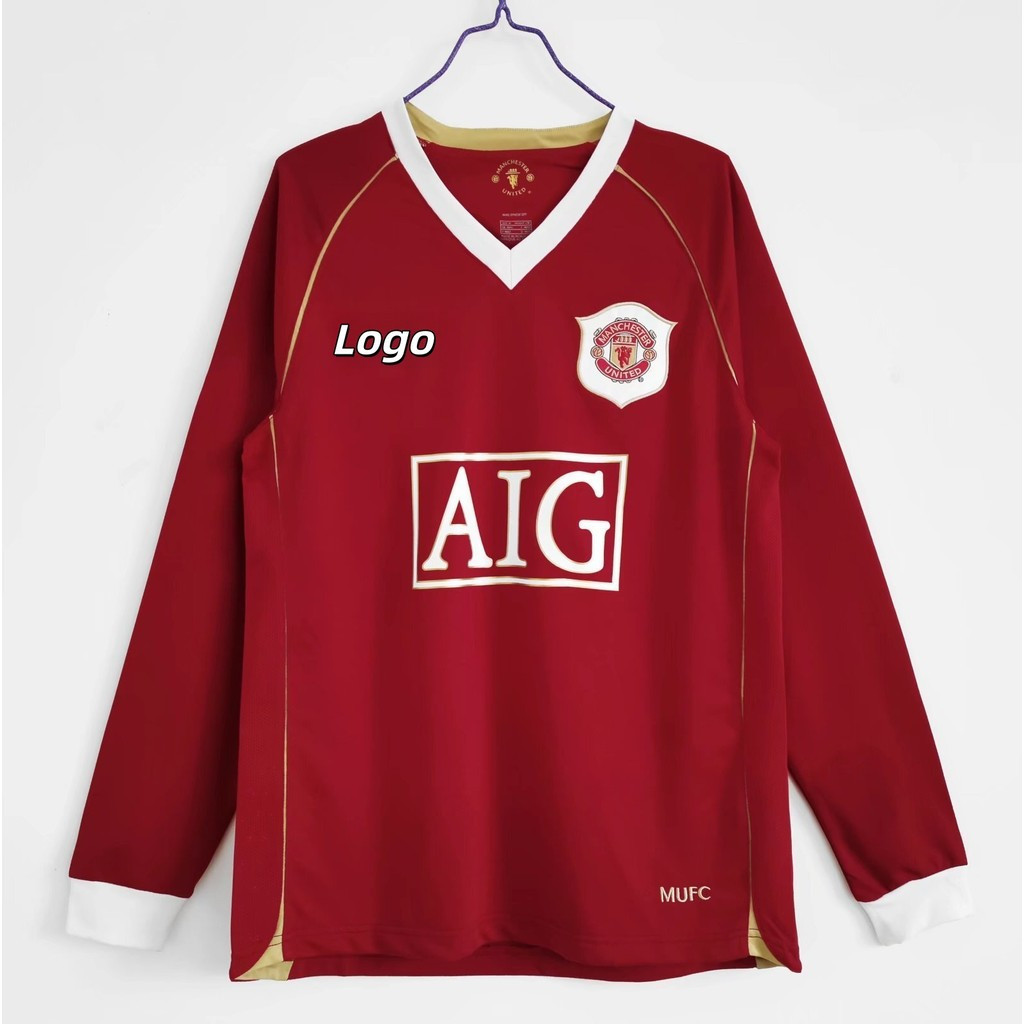 Phiên bản cổ điển Manchester United 2006 / 07 Áo sơ mi nam dài tay Manchester United sân nhà