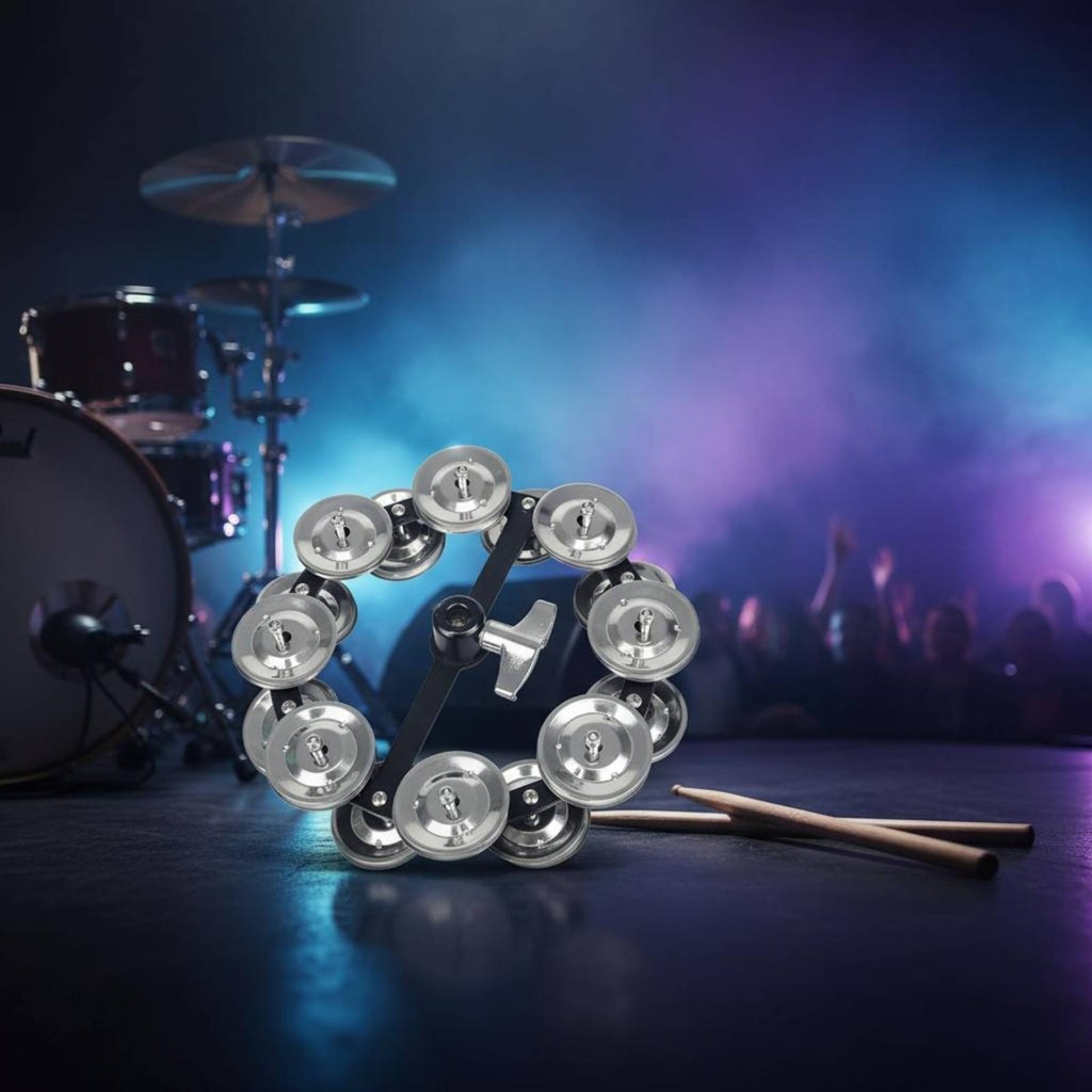 Dễ dàng cài đặt Trống Cymbal Effect Bell Cymbal Shaker Hoop cho Trống, Trình diễn sân khấu, Phòng th