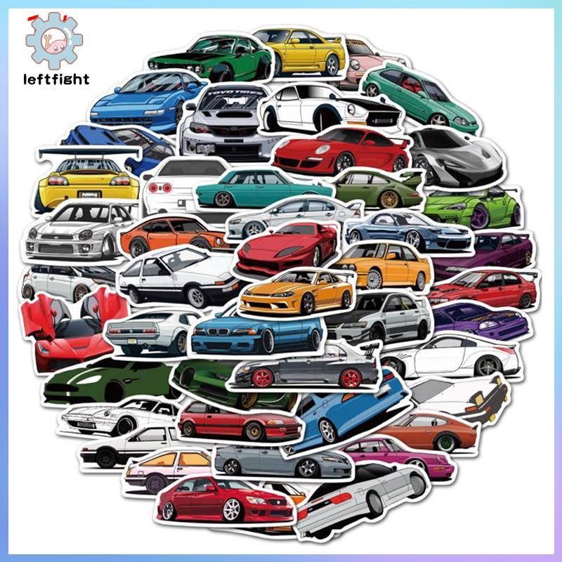 TRÁI 50 Chiếc JDM Ô Tô Ô Tô Graffiti Stier Đàn Guitar Vali Ván Trượt Stier GHT