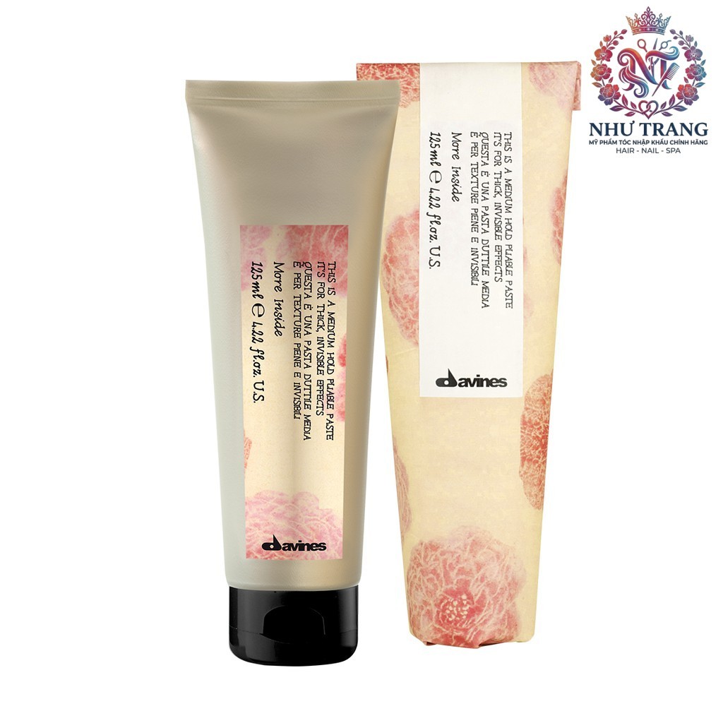 Kem đặc giữ nếp cứng và trung bình Medium Hold Pliable Paste Davines 125ml .NT