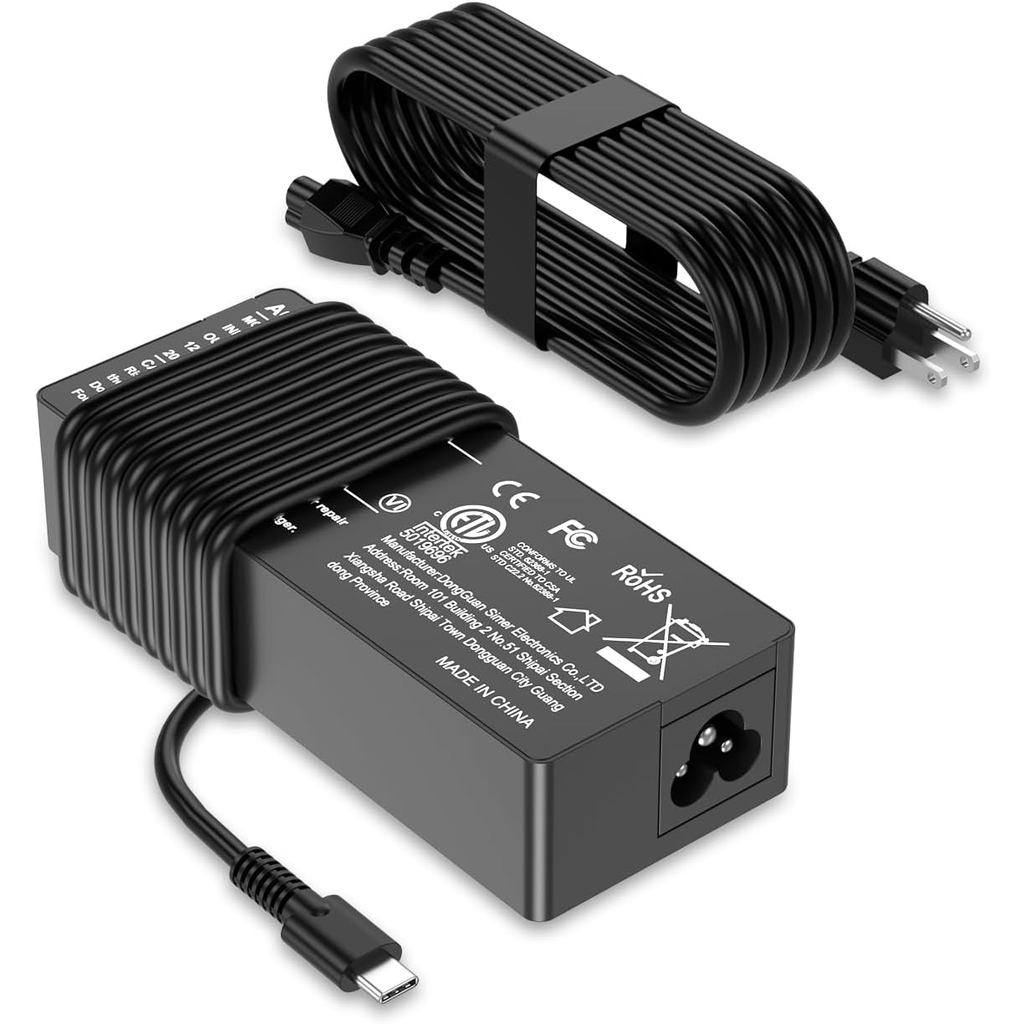 Bộ sạc máy tính xách tay USB C đa năng IDEU 100W Tương thích với Lenovo Dell Acer HP MacBook ASUS MS