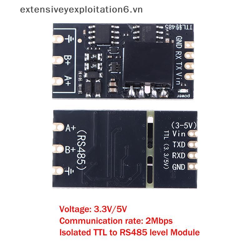 # expen # 1 / 2 Cái Cách ly TTL sang RS485 Mô-đun bảng cấp độ Serial Tự động đảo ngược tốc độ cao 2M