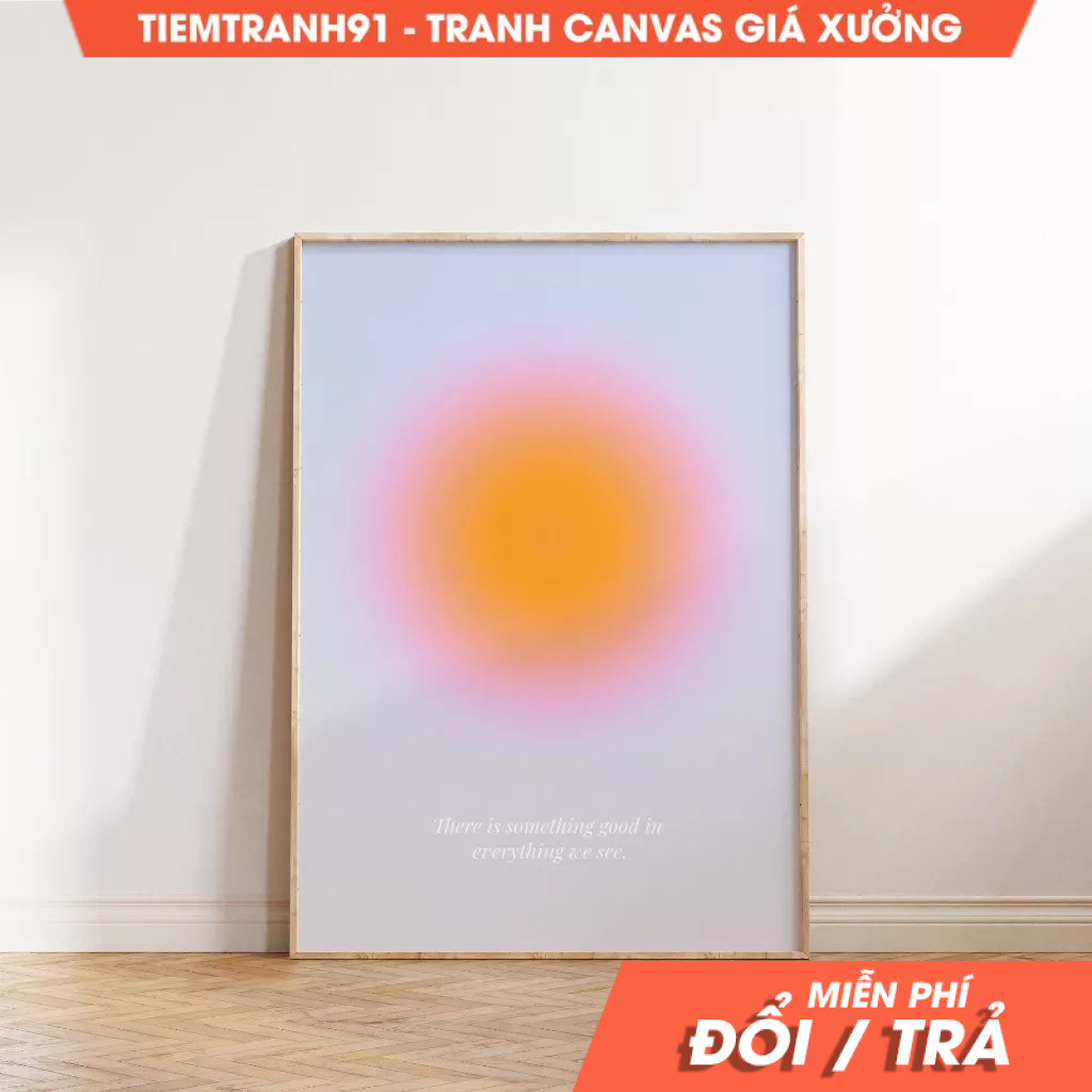 Tranh treo tường, Aura Poster, Spiritual Wall Art, Gradient, Angel Numbers, Affirmation Wall Art. (1