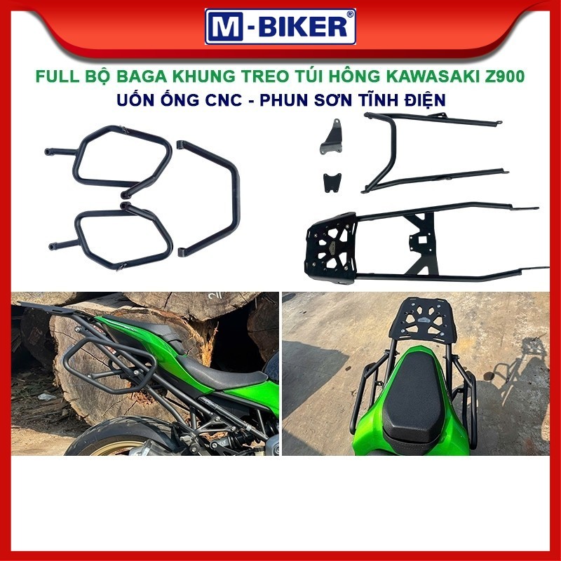 Baga Kawasaki Z900, Baga khung treo túi hông dành cho Kawasaki Z900 chính hãng MBIKER