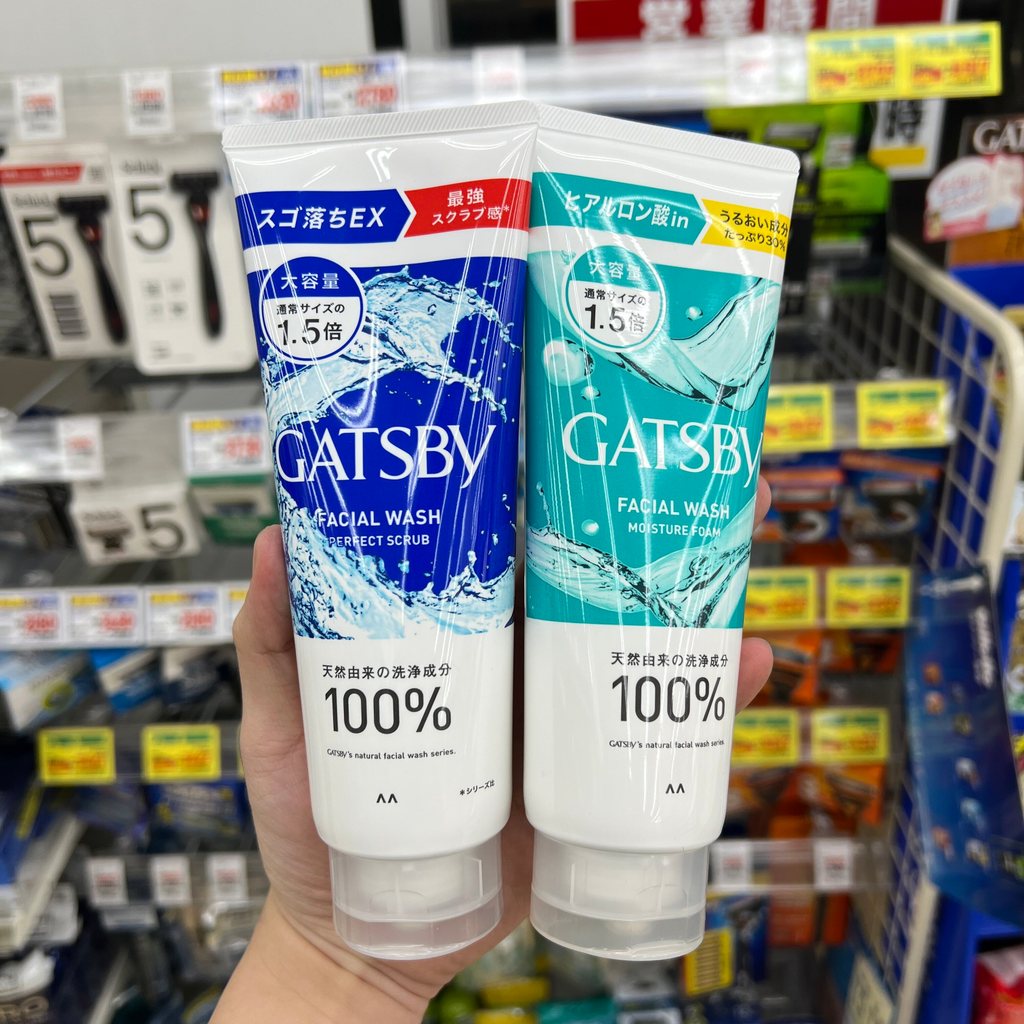 Sữa rửa mặt nam GATSBY GATSBY Sữa rửa mặt làm sạch Kiểm soát dầu Tẩy tế bào chết Kiểm soát mụn Matte