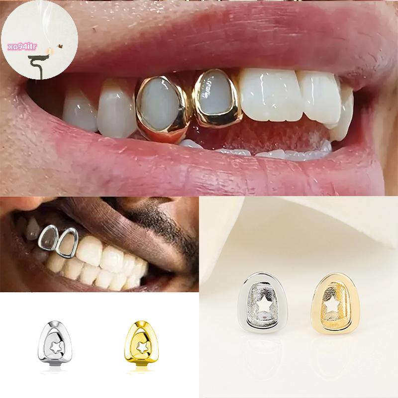 XOITR Hip Hop Ngôi Sao Rỗng Răng Grillz Răng Trang Trí Răng Mũ Fangs Nha Khoa Nướng Cho Nữ Trang Sức