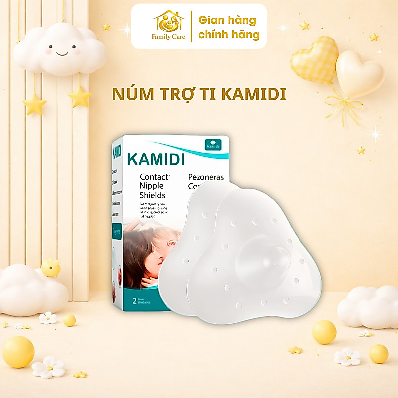 Núm trợ ti Kamidi chất liệu Silicone an toàn cho mẹ – FamilyCare Store
