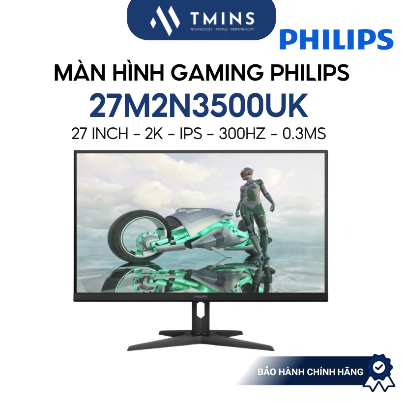 Màn hình Philips 27M2N3500UK (27 inch, 2K, IPS, 300HZ, 0.3MS) - Bảo hành chính hãng 36 Tháng