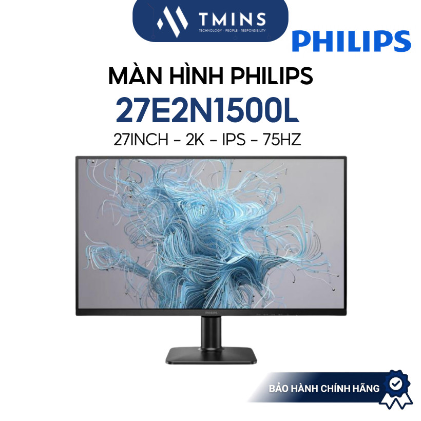 Màn hình Philips 27E2N1500L (27Inch, 2K, IPS, 75Hz) - Bảo hành chính hãng 36 Tháng