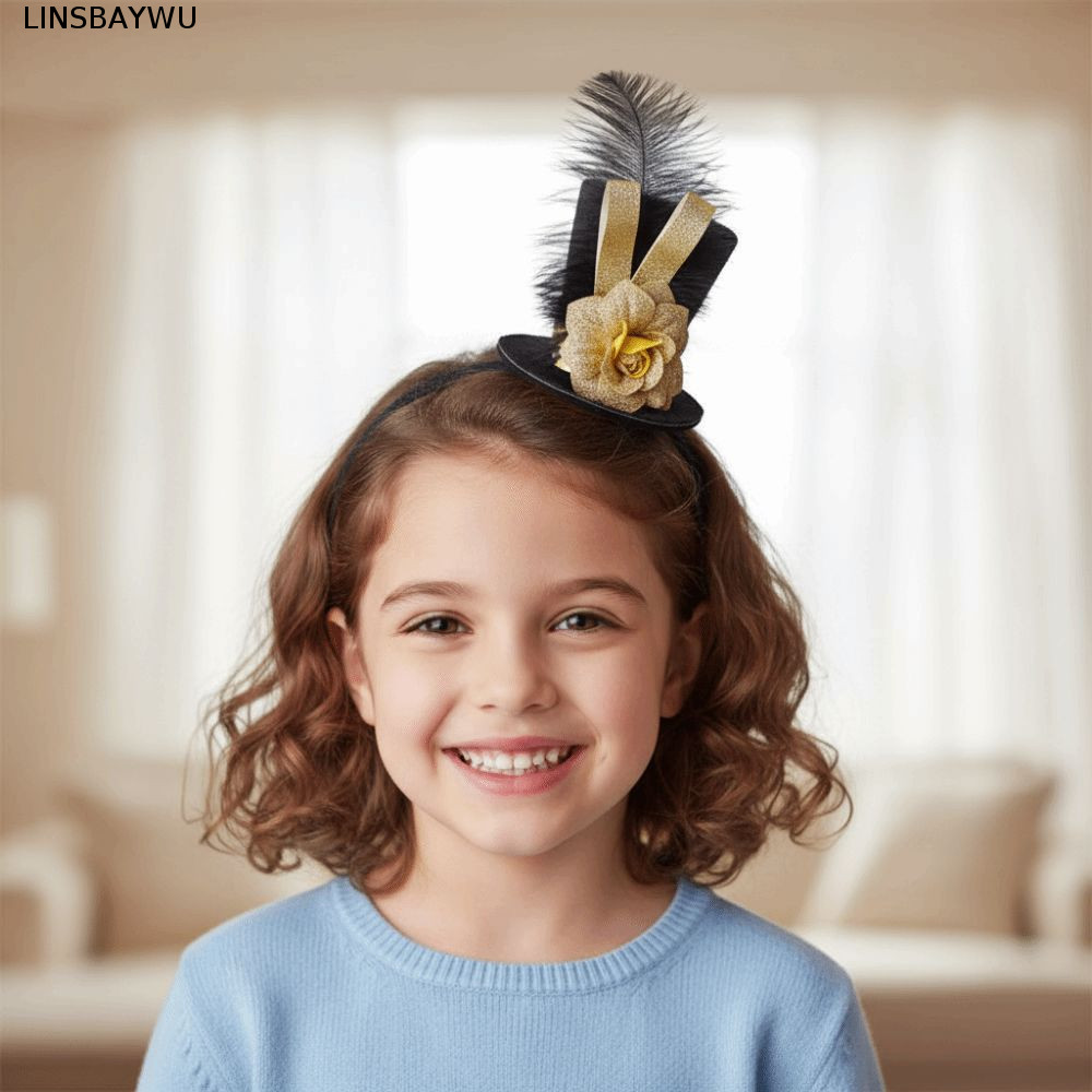 LINSBAYWU Carnival Party Headband, Dress Up Vintage Knight Soldier 's Top Hat, Doorman 's Hat Role P