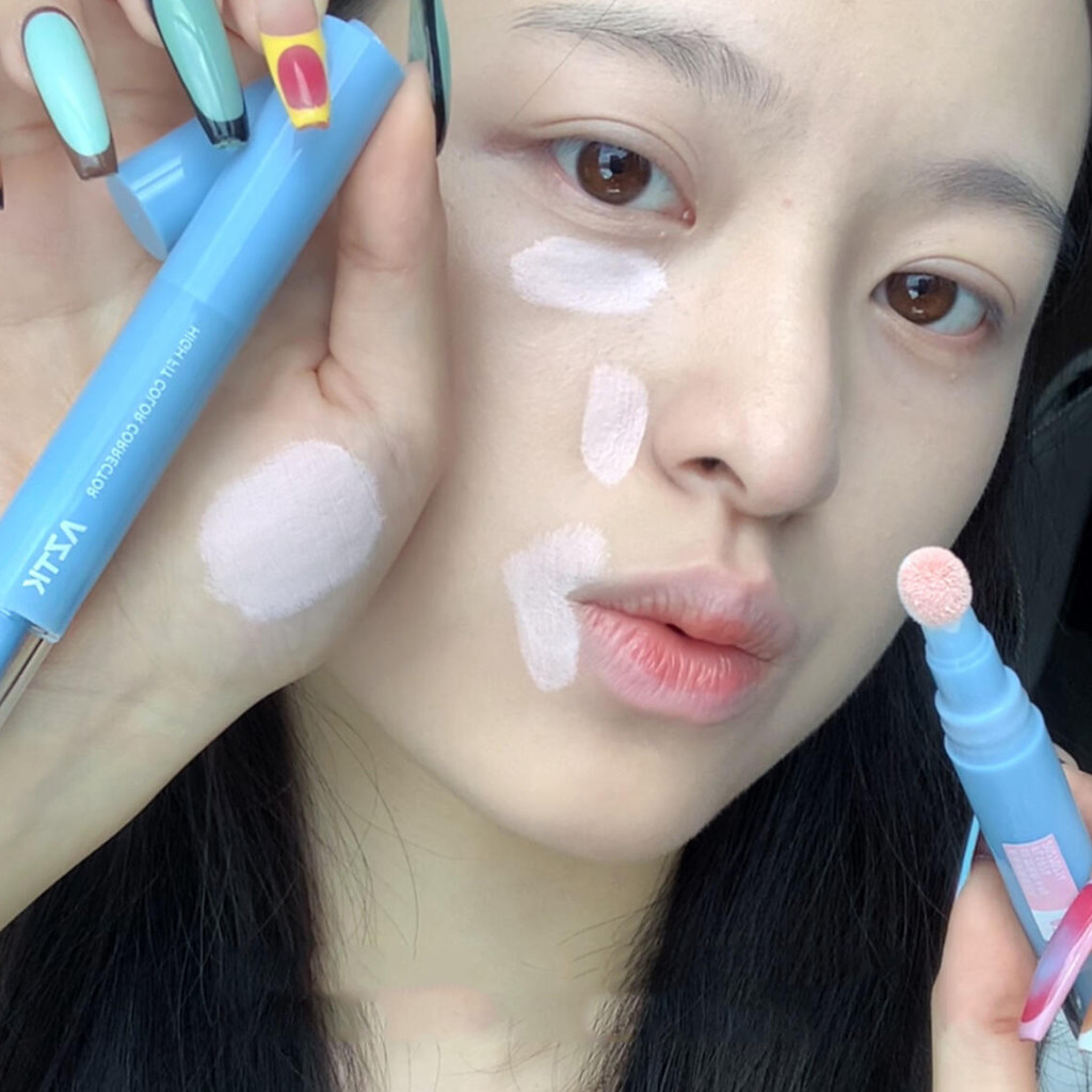 AZTK / Jingzhi Bút Che Khuyết Điểm Làm Sáng Chất Lỏng Bao Da Mụn Vết Xé Rãnh Tối Vòng Tròn Chính Hãn