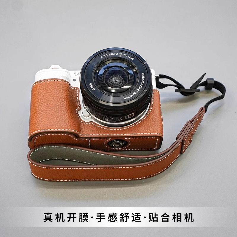 Ốp Bảo Vệ Camera Sony ZVE10 zve10l Túi Máy Ảnh ZV-E10 Nửa Túi Đế Túi Thế Hệ Bao Da Y266088