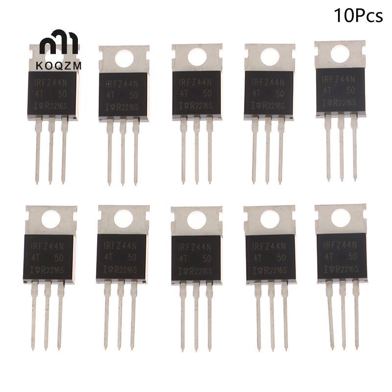 [KOQZM] 10 Chiếc IRFZ44N TO220 IRFZ44NPBF TO-220 IRFZ44 Mosfet Transistor Kit Oril 55V 49A MOS Tube 