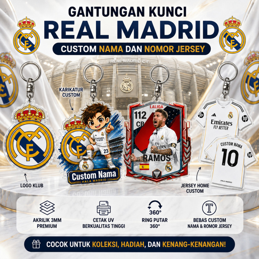 Tên và ảnh real madrid tùy chỉnh karikatur atures NẮNG DECOR SHOP