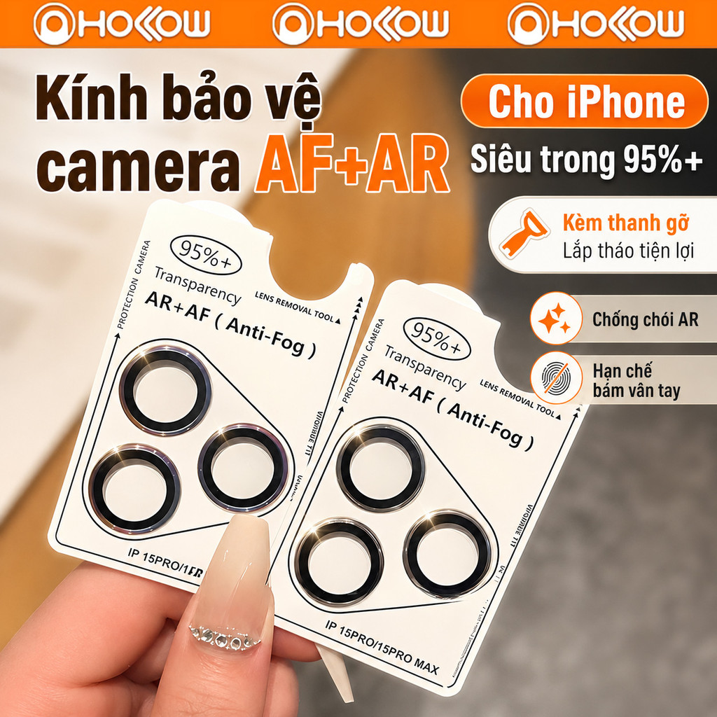 Miếng dán kính camera iPhone chống trầy AR AF dễ dán cho iPhone 11 12 13 14 15 16 17 Pro Max XS XR 1