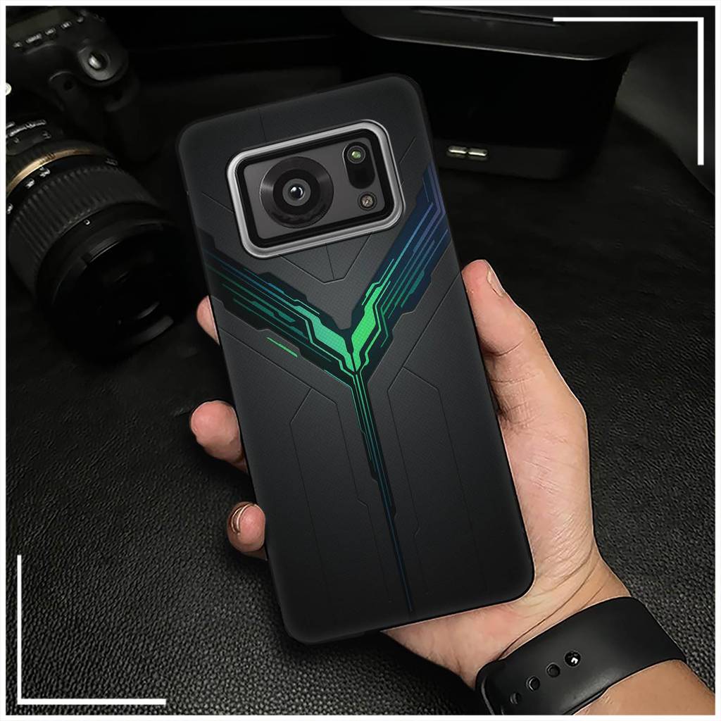 Ốp Lưng TPU Silicon Cho Sharp Aquos R6 / SH-51B / P6 / R6G, Ốp Mềm Bền, Thiết Kế Mecha, Chống Sốc, B