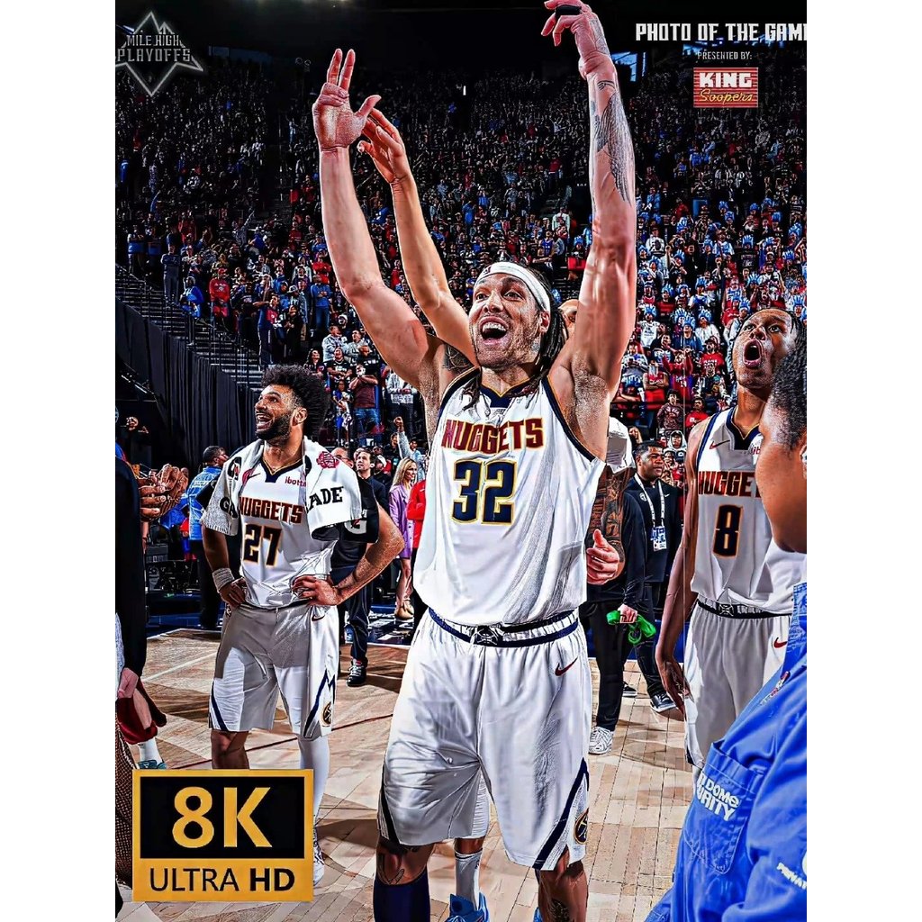 Aaron Gordon (Aaron Gordon) Số. 32 NBA League Đào Vàng Nóng Ép Jersey Đồng Bộ Ánh Sáng Vuông Dữ Liệu